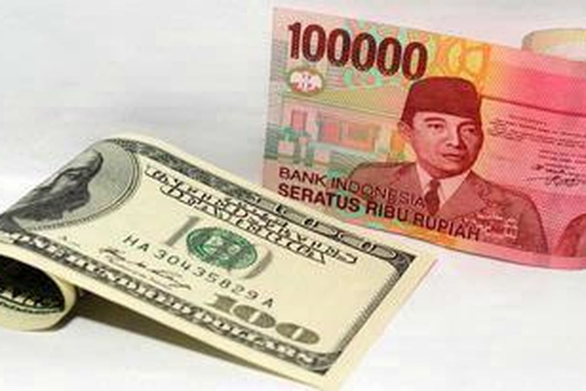 Perbandingan nilai mata uang dollar terhadap rupiah.