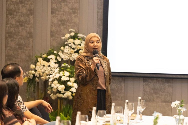 Market Intelligence and Leads Management Chief Specialist Indonesia Eximbank Rini Satriani dalam sebuah kesempatan.