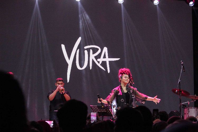 Yura Yunita menggelar an intimate konser di  m bloc Space, Kebayoran, Jakarta  Rabu (29/1/2020).