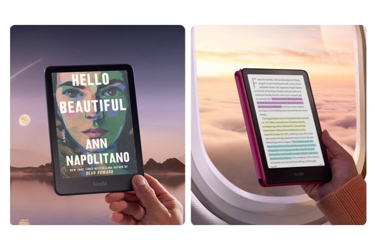 Ilustrasi Kindle Colorsoft.