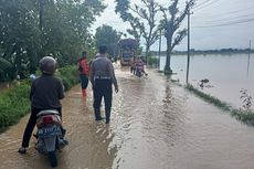 4 Kecamatan di Sragen Tergenang Banjir, Jalan dan Area Persawahan Warga Terendam