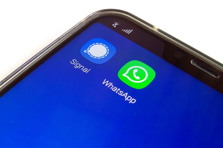 Ilustrasi Whatsapp dan Signal