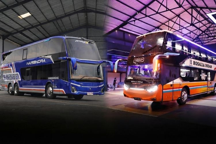 Double Decker Jakarta-Madiun: PO Narendra vs PO Rosalia Indah