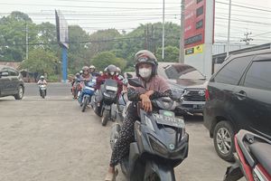 Antrean Pertalite di Palangka Raya Kembali Mengular, Warga: Enggak Bisa Berkata-kata Lagi