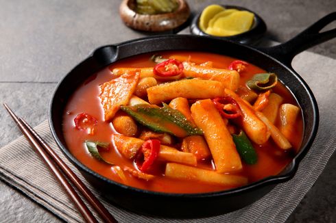 Resep Kue Beras Korea Tteok yang Praktis Buatnya