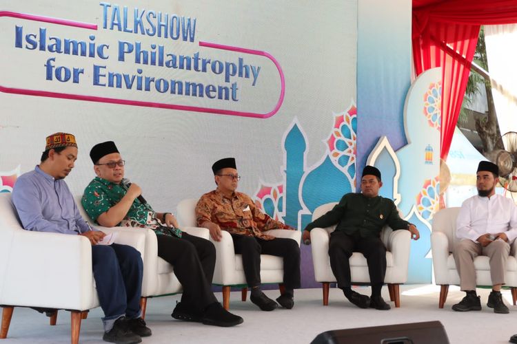 Talkshow bertema ?Pengembangan Filantropi Islam dalam Pembiayaan Solusi Perubahan Iklim? yang digelar di Masjid Istiqlal, Jakarta, Kamis (6/4/2023).