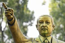 Berpotensi Picu Konfrontasi, Patung Emas Erdogan di Jerman Dipindahkan