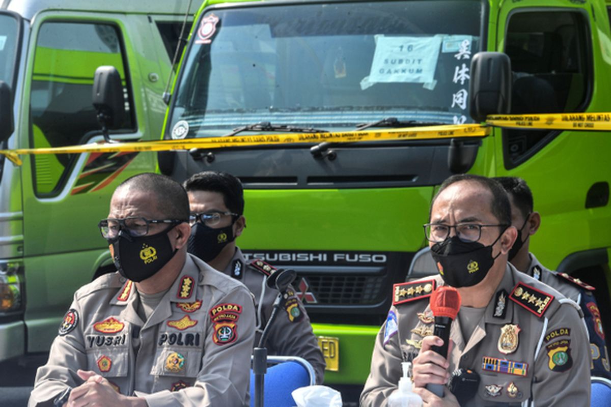 Ratusan travel gelap disita Polda Metro Jaya