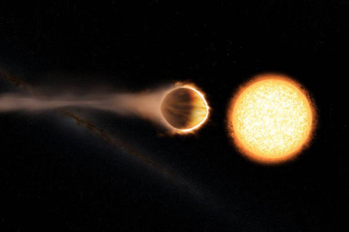 WASP–121b mengitari bintang induknya