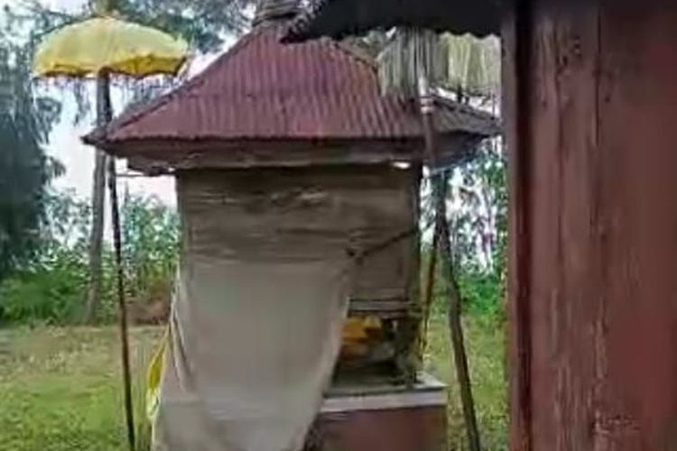 Tangkapan layar video yang menunjukkan Puncak Cemara Geseng di Desa Lemukih, Kecamatan Sawan, Kabupaten Buleleng, Provinsi Bali, dirusak orang tak dikenal.