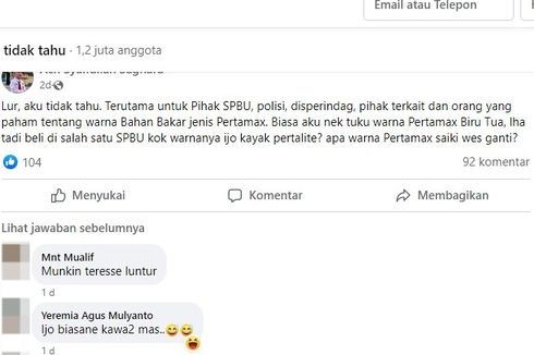 Ramai soal Pertamax Berwarna Hijau dan Bukan Biru seperti Biasanya, Ini Kata Pertamina