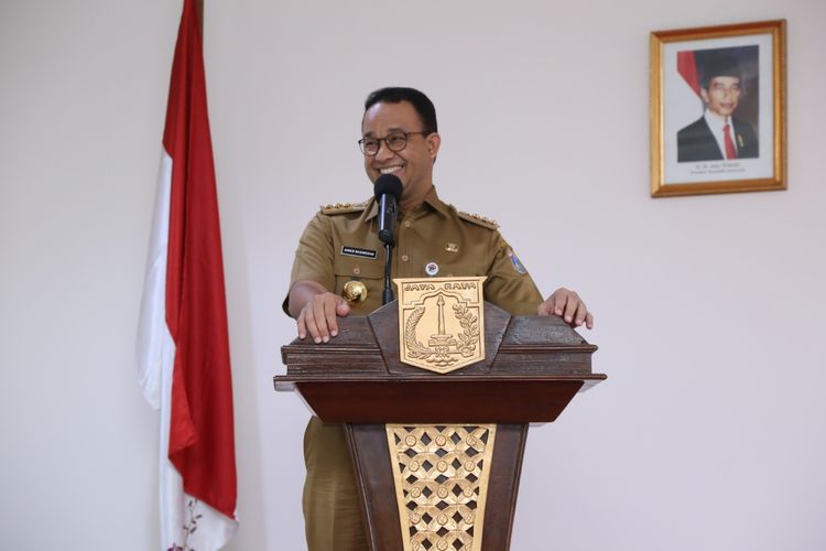 Gubernur DKI Jakarta dalam kunjungannya ke Dinas Pendidikan DKI Jakarta (13/3/2019).
