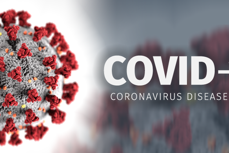 Ilustrasi virus corona (COVID-19).