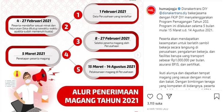 Dibuka Program Pemagangan 2021 Di Diy Untuk Ratusan Peserta Tertarik Halaman All Kompas Com