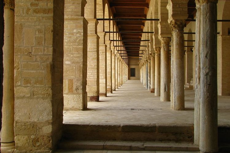 Ilustrasi masjid - Masjid Agung Kairouan di Tunisia.