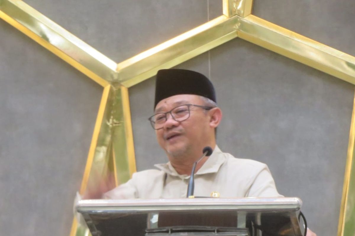 Menteri Pendidikan Dasar dan Menengah, Abdul Mu'ti saat mengisi pengajian di Universitas Aisyiyah (UNISA) Yogyakarta, Selasa (25/02/2025).