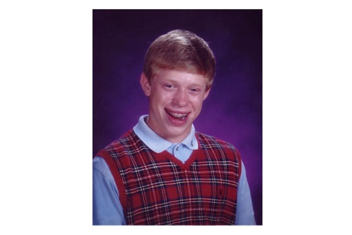 Ilustrasi meme Bad Luck Brian.