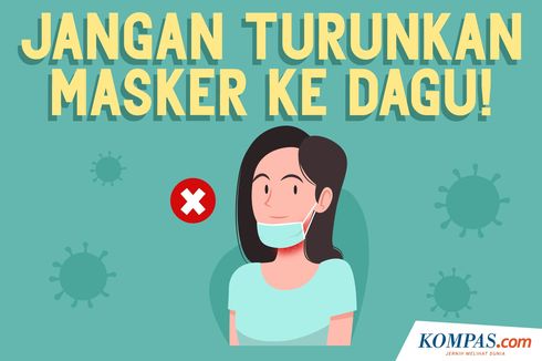 INFOGRAFIK: Jangan Turunkan Masker ke Dagu!