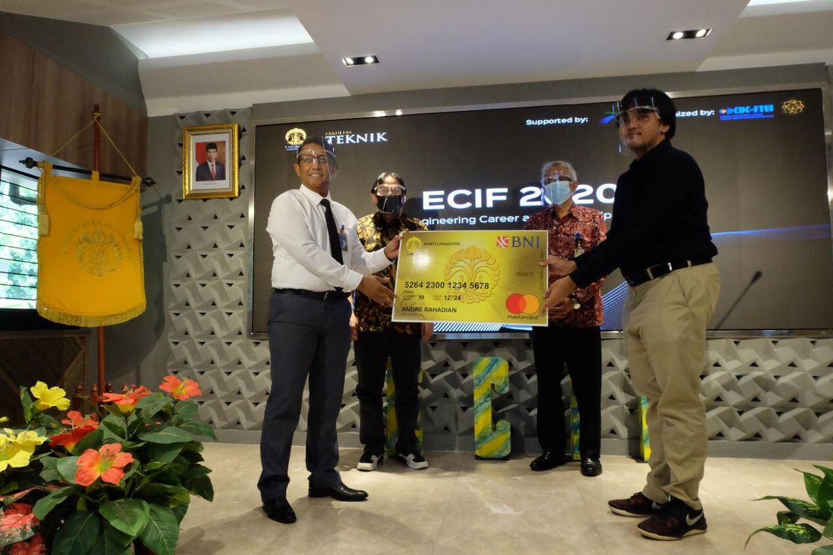 Fakultas Teknik Universitas Indonesia (FTUI) menyelenggarakan ajang bursa kerja, magang, dan beasiswa ?Engineering Career and Internship Fair (ECIF) 2020? secara virtual. Acara yang terselenggara pada 21 ? 24 September 2020 itu diikuti sebanyak 12.000 peserta dan didukung oleh 19 perusahaan mitra.
