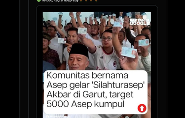 Silaturahmi komunitas Asep di Garut.
