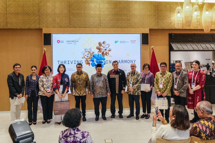 Osaka Expo 2025, Paviliun Indonesia, di Yumeshima Island, Osaka, Jepang, Minggu (13/10/2025). 