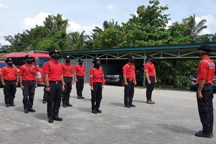 Seluruh personil FERT PT RAPP terus bersiaga untuk mencegah karhutla, meski di tengah Pandemi Covid-19.