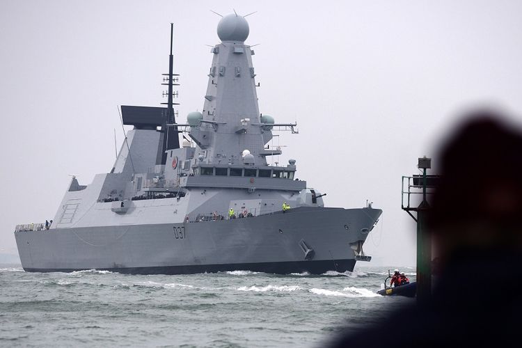 Kapal perang perusak Inggris, HMS Duncan.