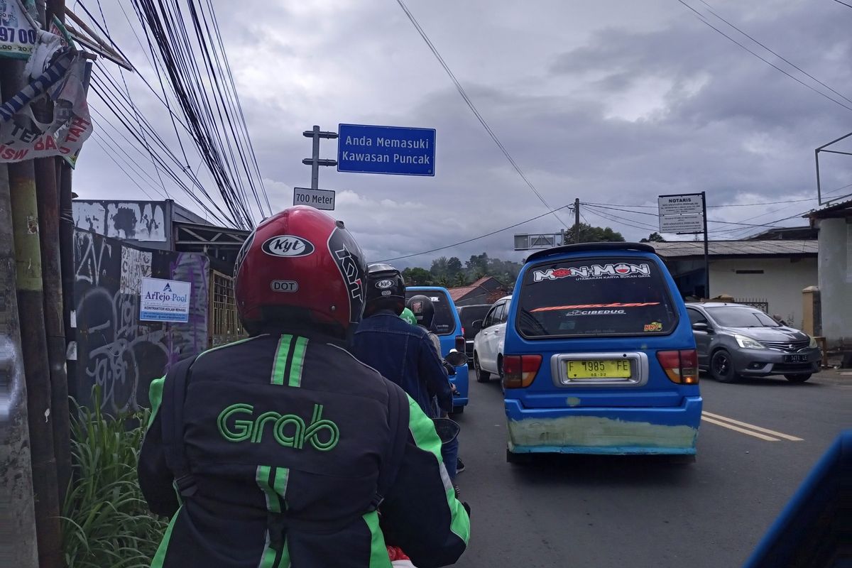 Kondisi kawasan Puncak, Bogor, Jawa Barat.