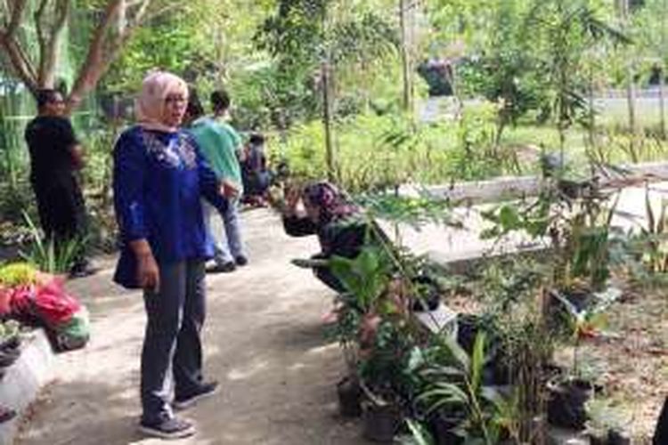 warga Kota Gorontalo mendatangi Taman Keren Nursery Moodu untuk mendapatkan bibit tanaman penghijauan. Kegiatan ini sebagai upaya menyebarluaskan semangat menanam pohon kepada warga
