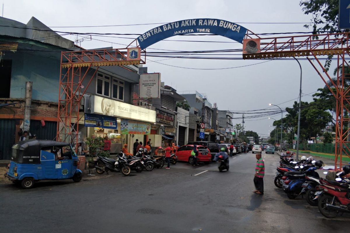 Jalan Bekasi 1 akan dialokasolikan jadi pasar tumpah di malam takbir, Selasa (12/6/2018)