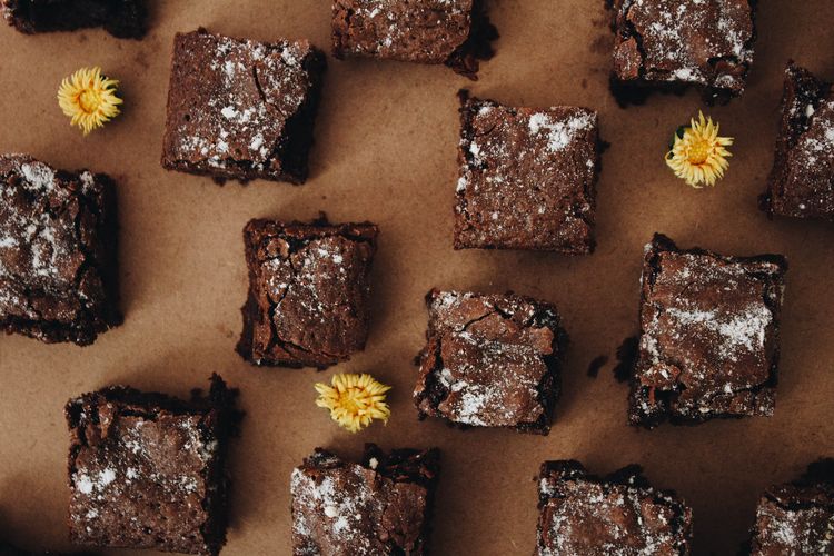 Ilustrasi brownies nutella