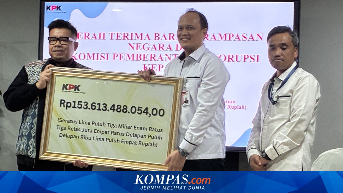 KPK Serahkan Uang Rp 153 M ke PT Taspen Hasil Rampasan Kasus Antonius Kosasih