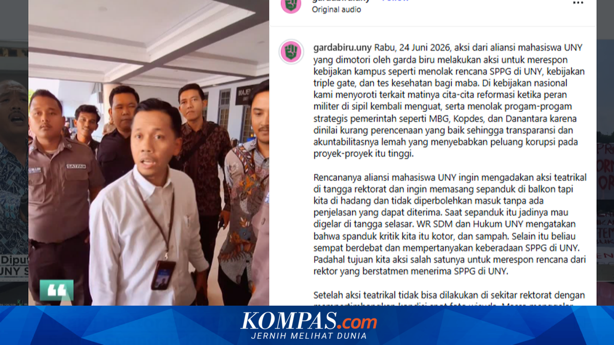 Rektor UNY Buka Suara soal Warek Siswanto yang Sebut Spanduk Demo Mahasiswa Sampah