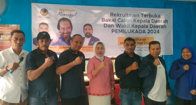 Pilkada 2024: Istri Mantan Bupati Maluku Tengah Daftar Bacabup di Partai NasDem