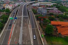 Crane Proyek Tol BORR Seksi IIIA Patah