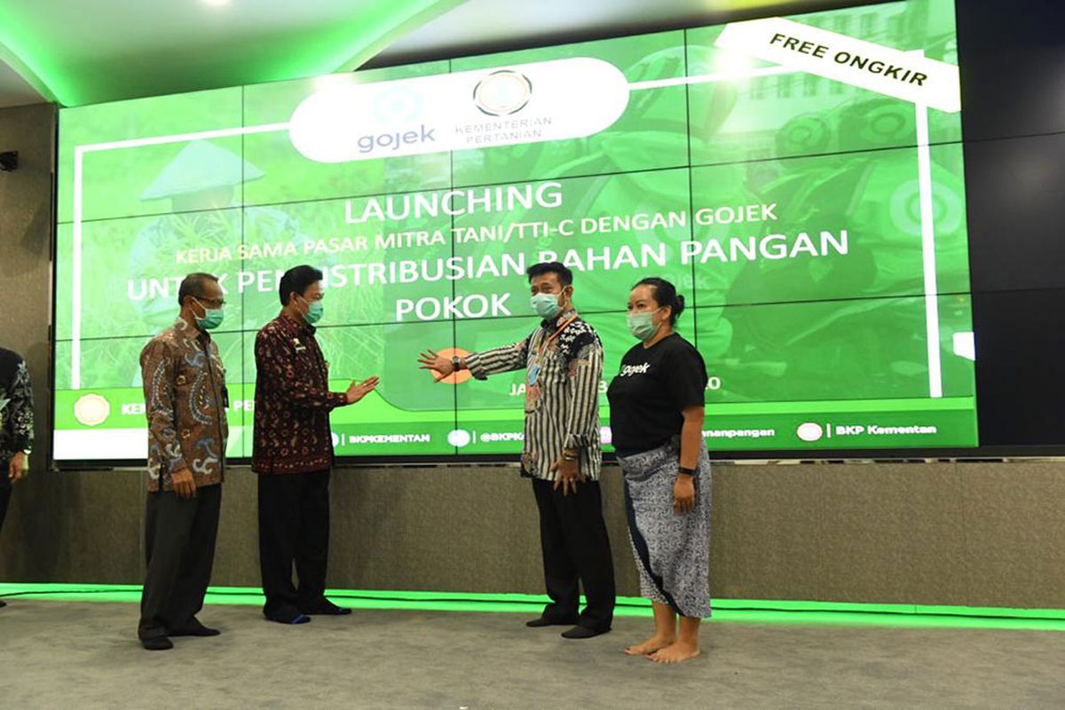 Penandatanganan kerja sama Kementan dan Gojek