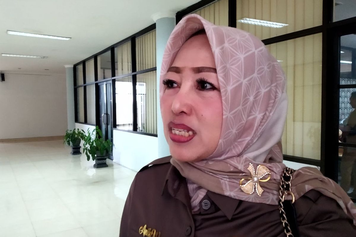 Ketua Badan Kehormatan Dewan Perwakilan Rakyat Daerah Kabupaten Blitar, Anik Wahjuningsih, saat ditemui di Kantor DPRD, Selasa (22/7/2025)
