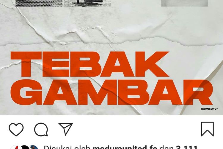 Salah satu konten instagram Borneo FC.