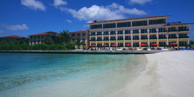 Hotel bandara di Pulau Hulhule, Maladewa.
 