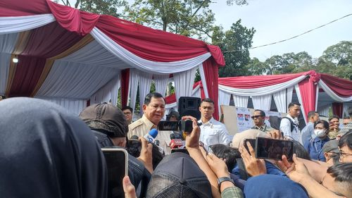 Pesan Prabowo Usai "Nyoblos": Ada yang Menang dan Kalah, yang Penting Melayani Rakyat