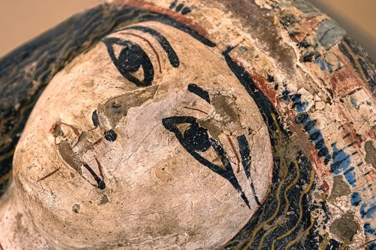 Salah satu sarkofagus yang ditemukan di Saqqara 