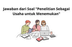 Jawaban dari Soal "Penelitian sebagai Usaha untuk Menemukan"