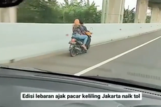 Lagi, Pengendara Motor Masuk Tol dan Tak Pakai Helm