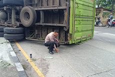 Rem Blong, Truk Boks Tabrak Truk Lainnya di Jalan Lingkar Salatiga, Sopirnya Kabur