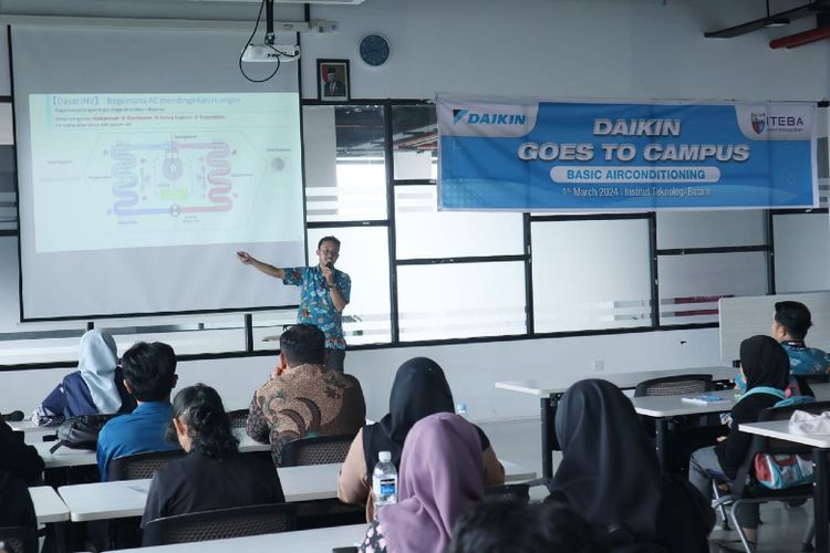 Kegiatan Daikin Goes To Campus di Institut Teknologi Batam. 