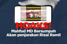 INFOGRAFIK: Beredar Hoaks Mahfud Bersumpah Akan Penjarakan Rizal Ramli