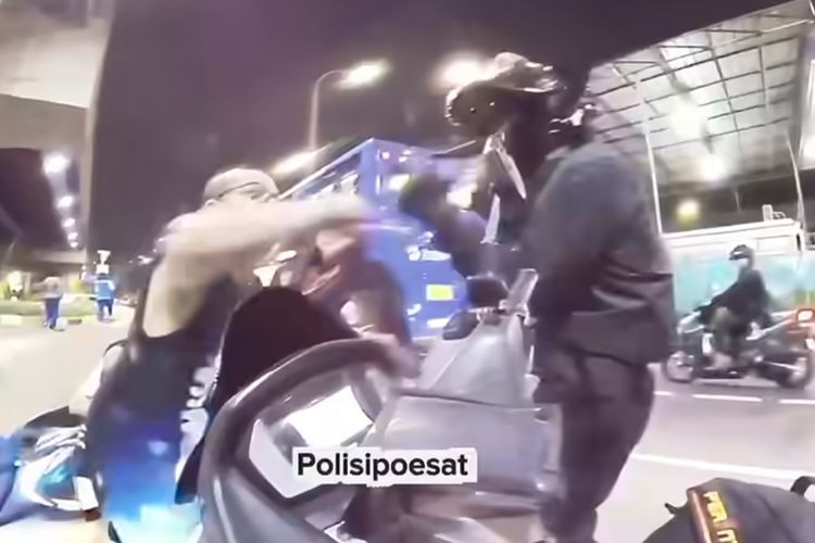 Polisi Dipukul Pengendara Motor Saat Halau Lawan Arah di Jaktim, Sempat Alami Nyeri