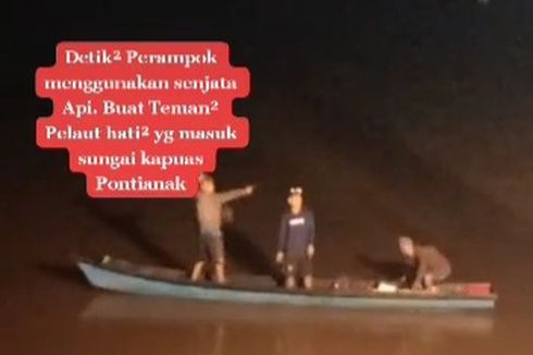 Perampok Bersenjata Serang Kapal di Sungai Kapuas Pontianak, Seorang ABK Tertembak 