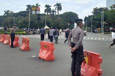 Ada Demo di Patung Kuda, Arus Lalin Menuju Harmoni via Jalan Medan Merdeka Barat Dialihkan