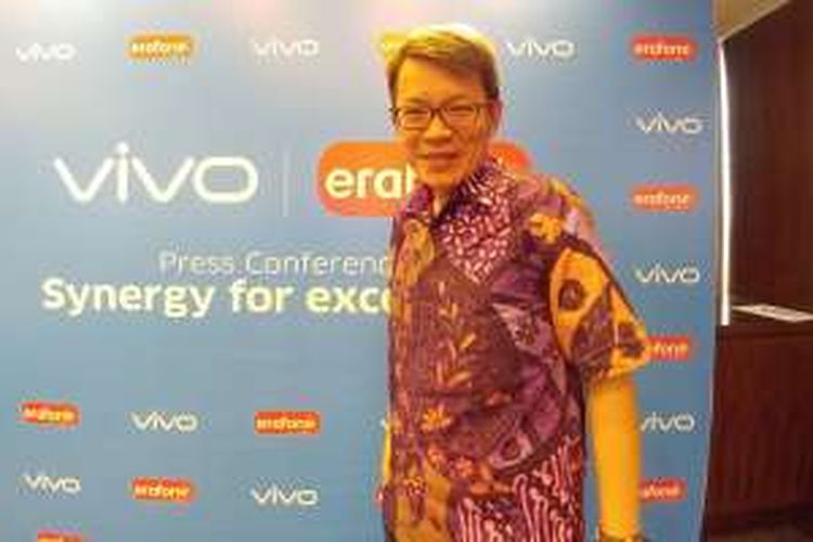 CEO Erajaya, Jeremy Sim, setelah acara peluncuran Vivo Y55 di Jakarta, Kamis (3/11/2016)